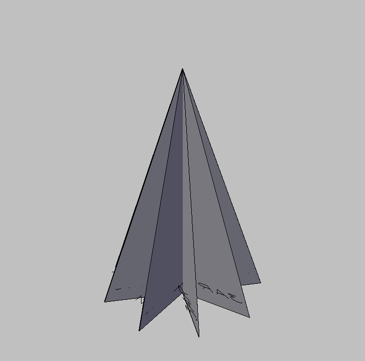 Bloque Autocad Vista de Árbol Pino 44 en 3D